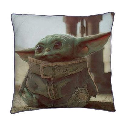 Front - Star Wars Baby Yoda Filled Cushion
