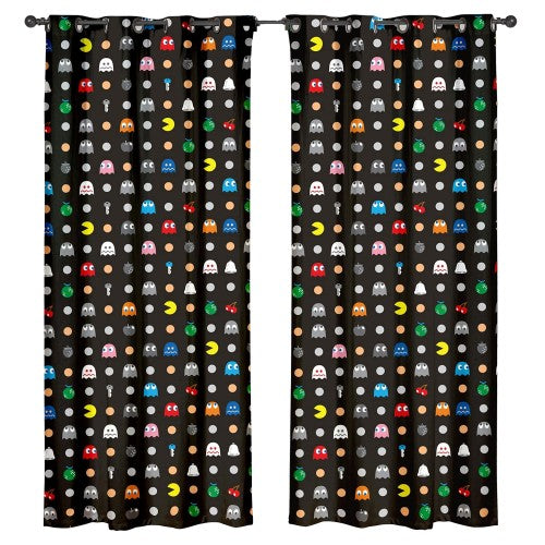 Front - Pac Man Maze Curtains