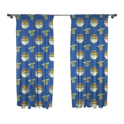 Front - Star Wars The Mandalorian Baby Yoda Curtains