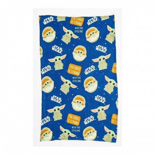 Front - Star Wars The Mandalorian Fleece Baby Yoda Blanket