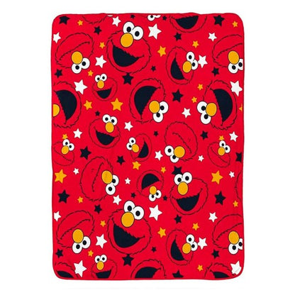 Front - Sesame Street Fleece Elmo Blanket