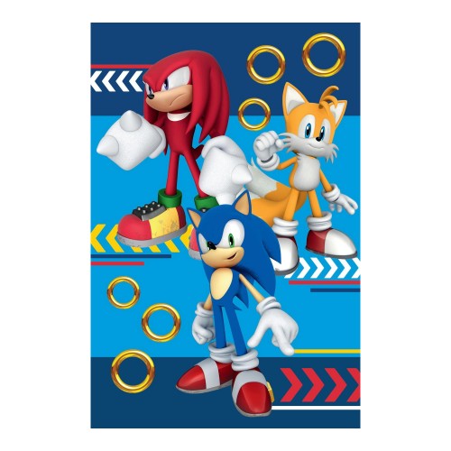 Front - Sonic The Hedgehog Fleece Team Blanket