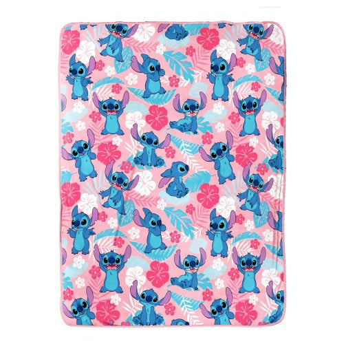 Front - Lilo & Stitch Plush Fleece Blanket