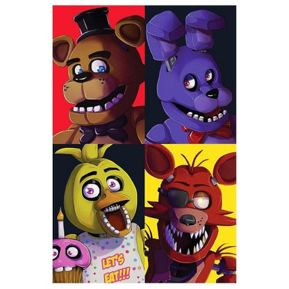 Front - Five Nights At Freddys Fleece Freddy Fazbear Blanket