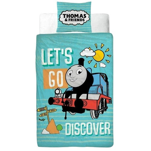 Front - Thomas & Friends Childrens/Kids Let´s Go Discover Reversible Duvet Set