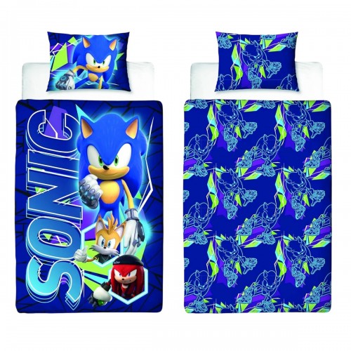 Front - Sonic The Hedgehog Digital Gaming Reversible Duvet Set