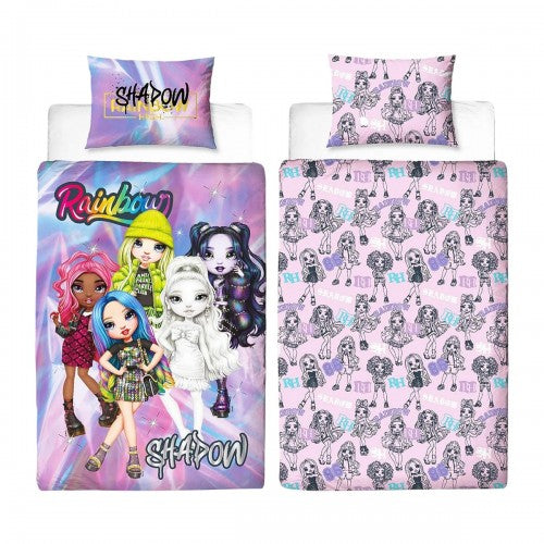 Front - Rainbow High Shadow High Dolls Reversible Duvet Set