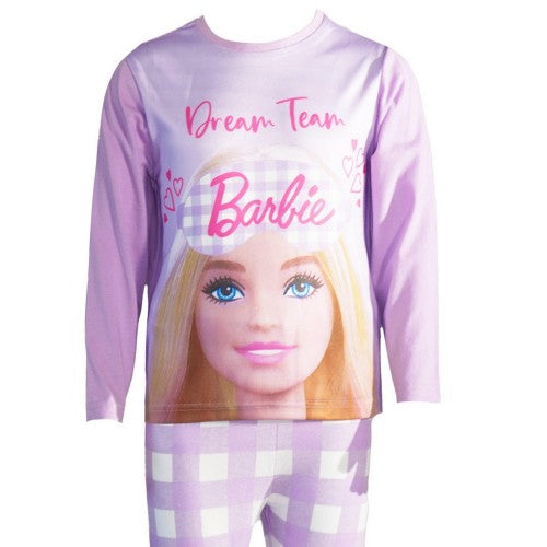 Front - Barbie Girls Dream Team Long Pyjama Set (Pack of 2)