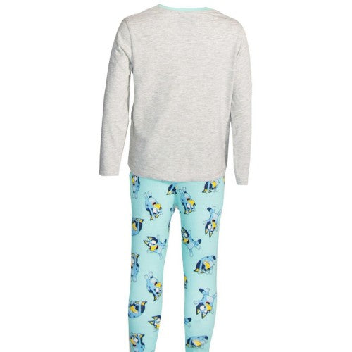 Front - Bluey Childrens/Kids Characters Long Pyjama Set