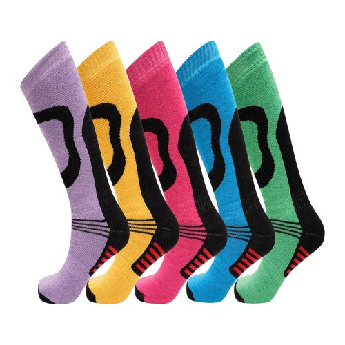 Front - Soxy Womens/Ladies Thermal Ski Socks (Pack of 5)