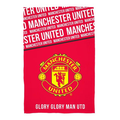 Front - Manchester United FC Glory Fleece Blanket