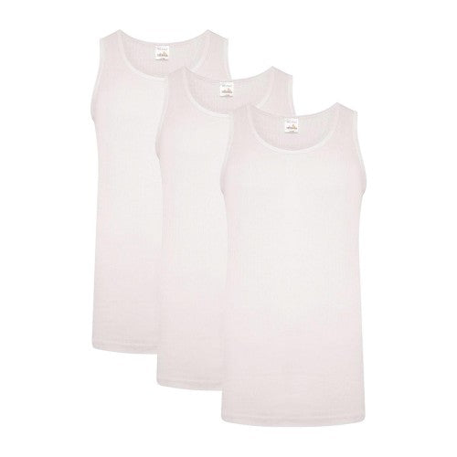 Front - Heatforce Mens Thermal Vest (Pack of 3)