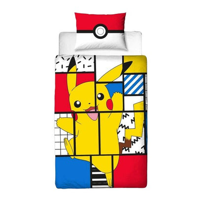 Front - Pokemon Super Memphis Reversible Duvet Set