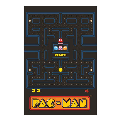 Front - Pac Man Fleece Maze Blanket
