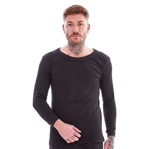 Front - Keanu Mens Thermal Long-Sleeved T-Shirt (Pack of 3)