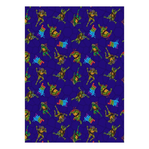 Front - Rise Of The Teenage Mutant Ninja Turtles Fleece Turtles Blanket