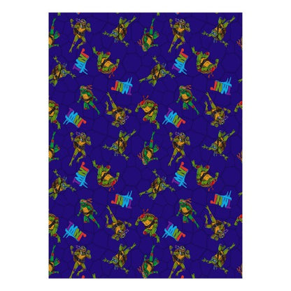 Front - Rise Of The Teenage Mutant Ninja Turtles Fleece Turtles Blanket