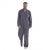 Front - Keanu Mens Checked Brushed Long Pyjama Set