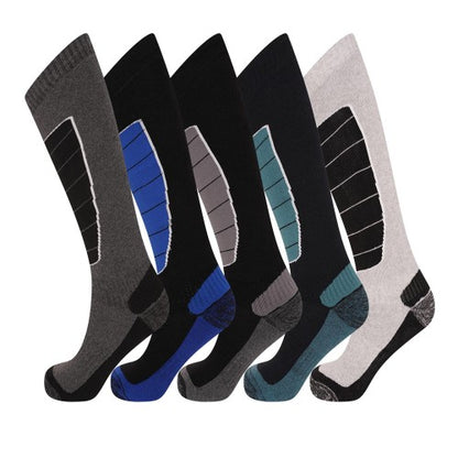 Front - Soxy Mens Thermal Ski Socks (Pack of 5)
