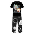 Front - Rick And Morty Mens Grid Pyjama Set