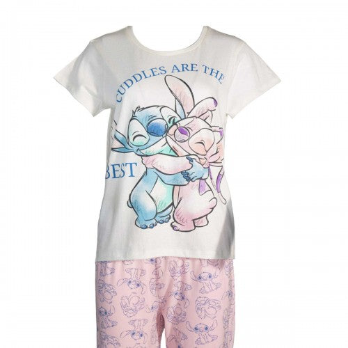 Front - Disney Womens/Ladies Angel Printed Pyjama Set