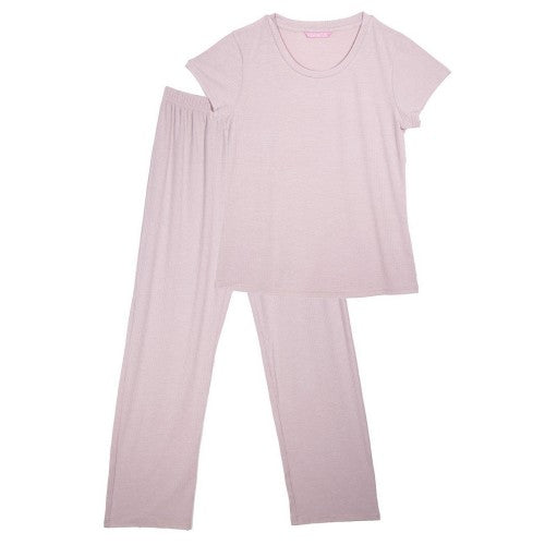 Front - Keanu Womens/Ladies Viscose Ribbed Loungewear Set (Pack of 2)