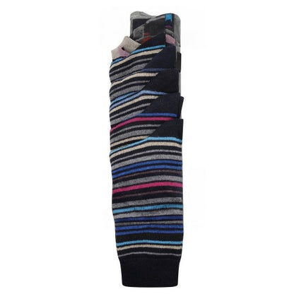 Front - Ex Store Mens Striped Socks (Pack of 10)