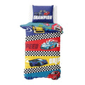 Front - K Collection Champion Road Track Panel Duvet Set
