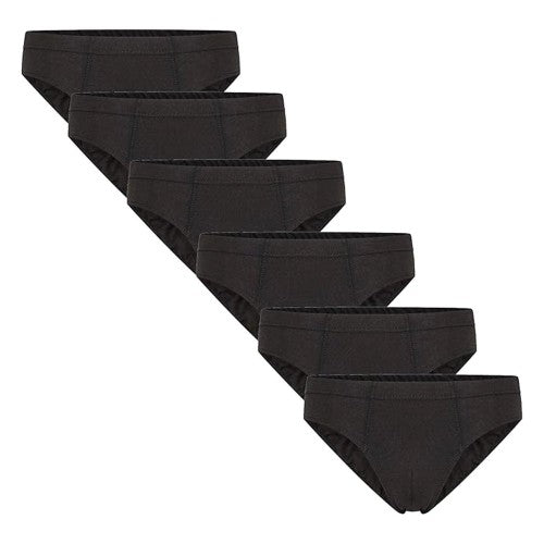 Front - Keanu Mens Cotton Briefs (Pack of 6)