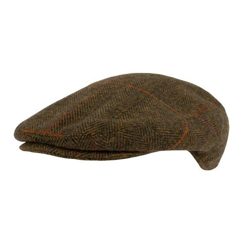 Front - Jack Pyke Mens Tweed Flat Cap