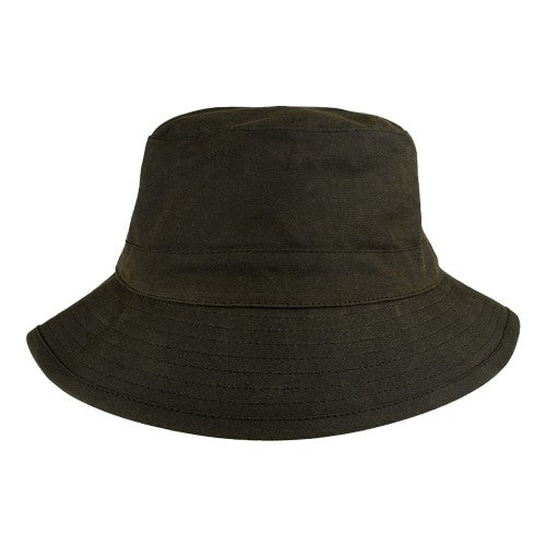 Front - Jack Pyke Mens Waxed Cotton Bucket Hat