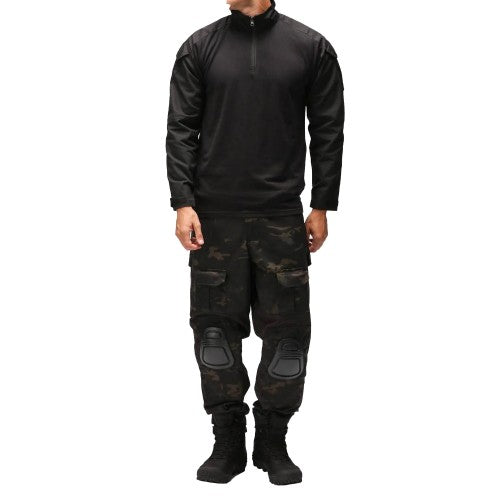 Front - Viper Mens Special Ops Quarter Zip Long-Sleeved Shirt