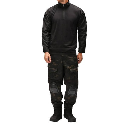 Front - Viper Mens Special Ops Quarter Zip Long-Sleeved Shirt