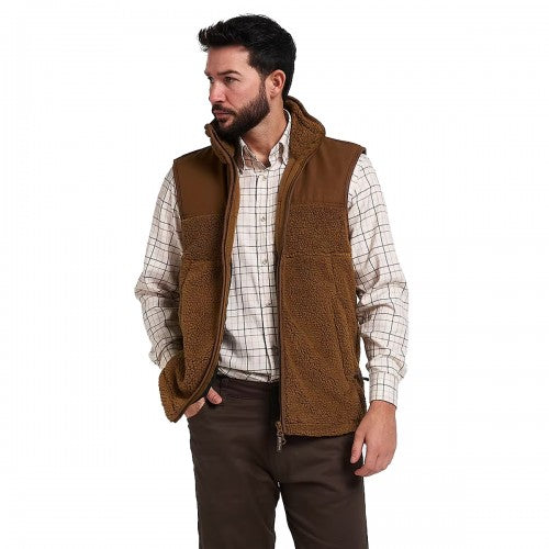 Front - Jack Pyke Mens Sherpa Fleece Gilet