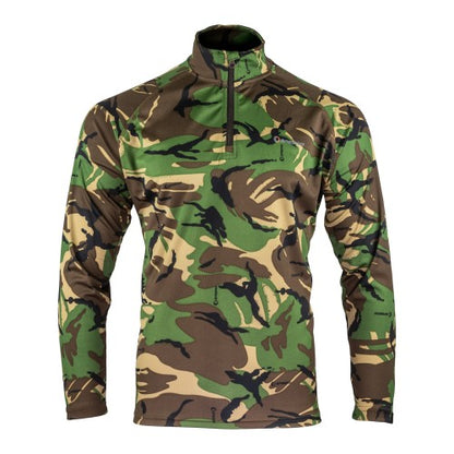 Front - Speero Mens Armour Camo Quarter Zip Midlayer