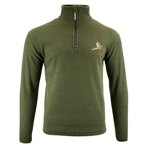 Front - Jack Pyke Mens Pheasant Motif Fleece Top