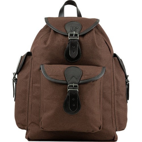 Front - Jack Pyke Canvas Leather Trim Backpack