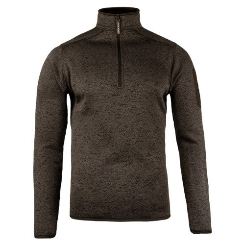 Front - Jack Pyke Mens Melange Quarter Zip Fleece Top