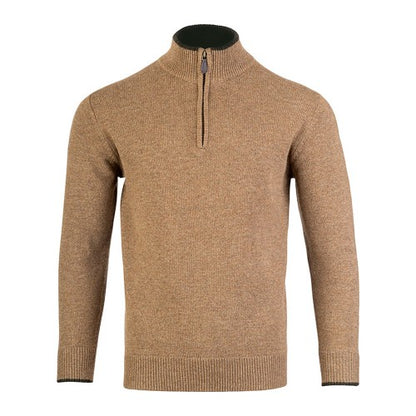 Front - Jack Pyke Mens Ashcombe Lambswool Half Zip Pullover