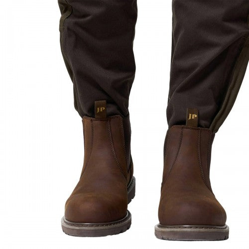 Front - Jack Pyke Mens Leather Safety Dealer Boots