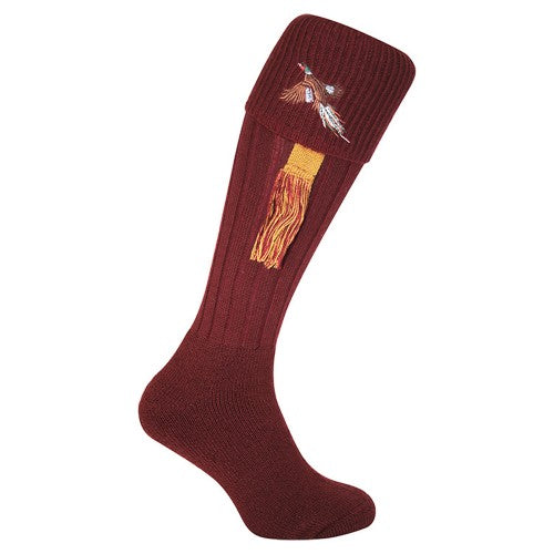 Front - Jack Pyke Unisex Adult Pheasant Shooting Socks with Garters