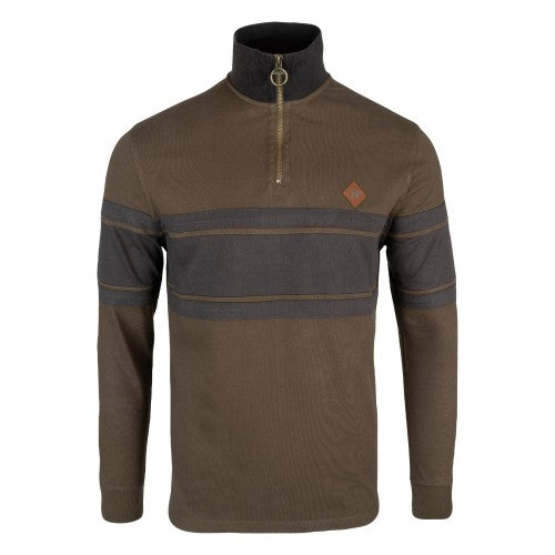 Front - Jack Pyke Mens Contrast Panel Half Zip Sweatshirt
