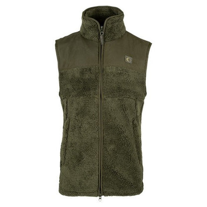 Front - Speero Mens Sherpa Fleece Gilet