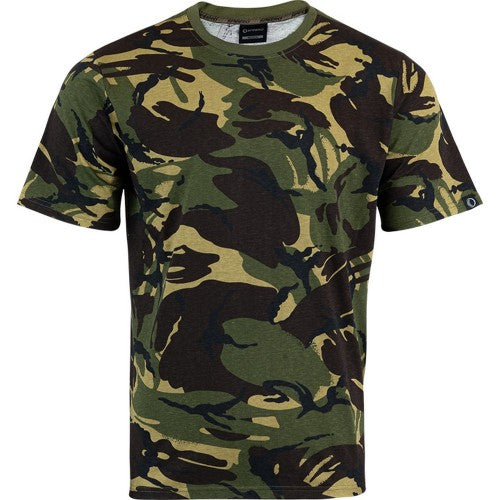 Front - Speero Mens Camo Cotton T-Shirt