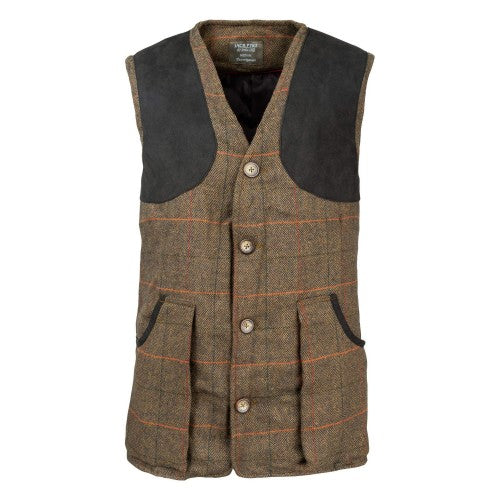 Front - Jack Pyke Mens Tweed Shooting Waistcoat