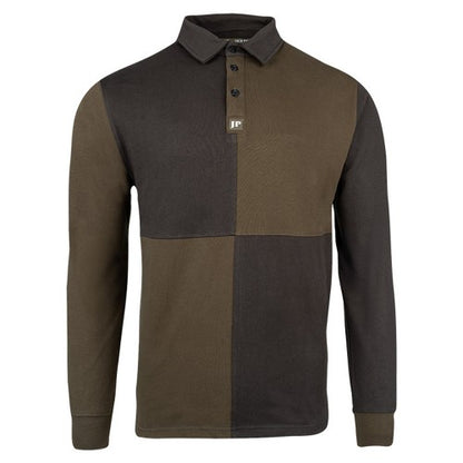 Front - Jack Pyke Mens Rugby Long-Sleeved Polo Shirt