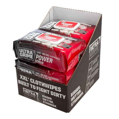 Front - UltraGrime Pro Power Scrub Cleaning Wipes (Pack Of 6)