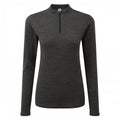 Front - TOG24 Womens/Ladies Nevis Merino Wool Zip Neck Base Layer Top