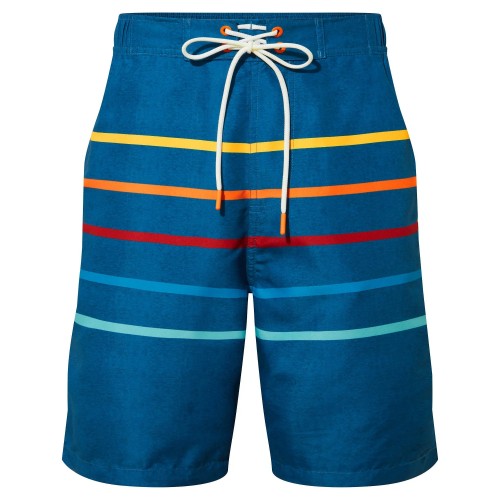 Front - TOG24 Mens Colton Stripe Marl Swim Shorts