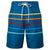 Front - TOG24 Mens Colton Stripe Marl Swim Shorts
